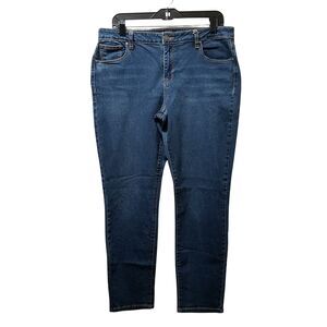 Buffalo David Bitton Jeans 12/32 Blue Pursuit Mid Rise Super Soft Skinny Denim